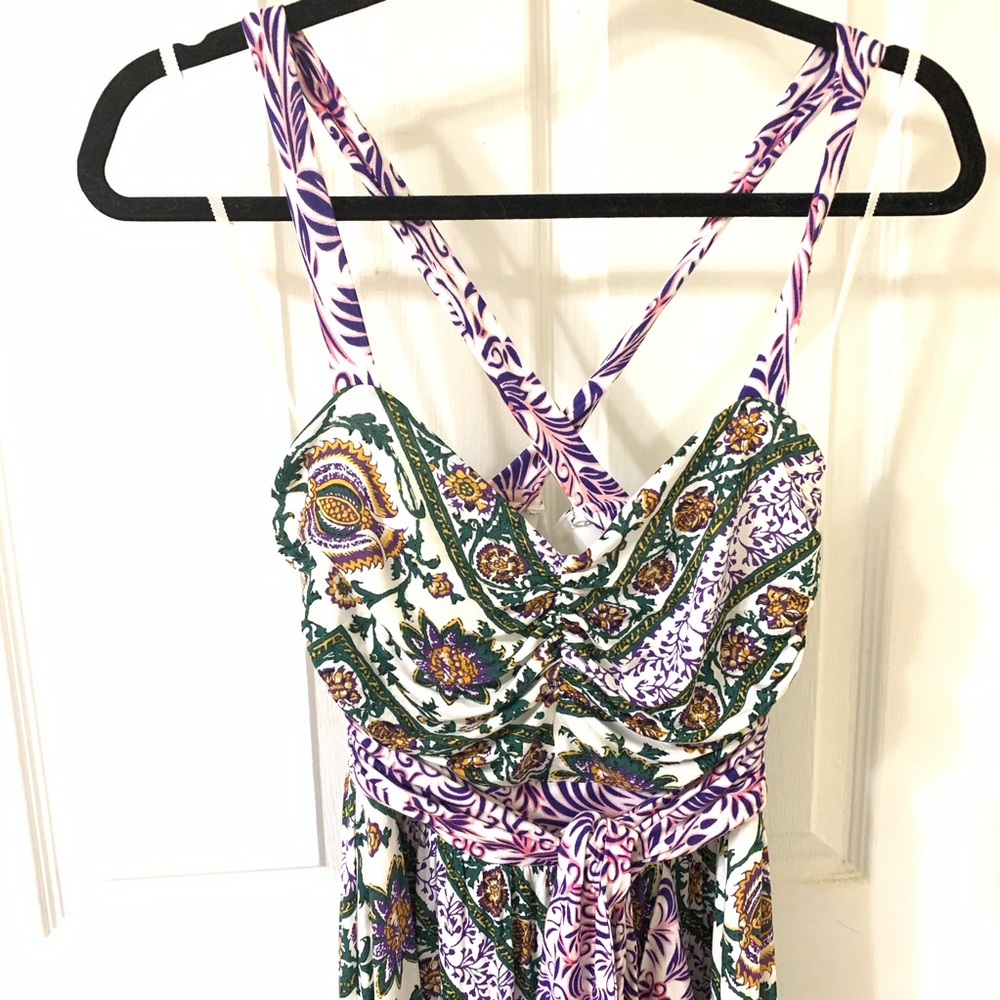 Anthropologie Multicolor Floral Patchwork Maxi Dress - Picture 6 of 8